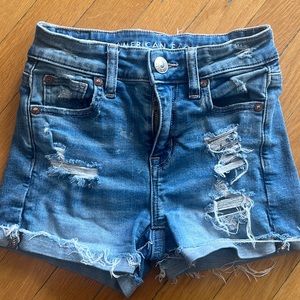 American Eagle Outfitters Gently Used Women Jean Stretch Shorts Size 000